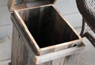 5PF - Pallet Board Trash Can