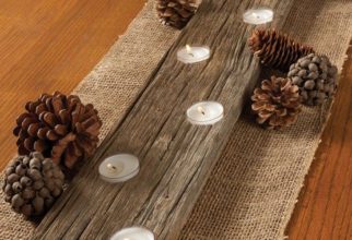 5PF - Rustic Lit Candle Holder