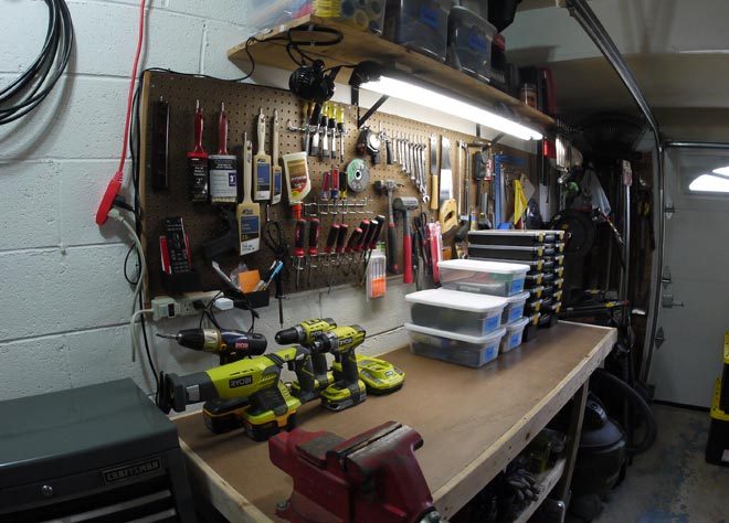 how to organize a garage workshop