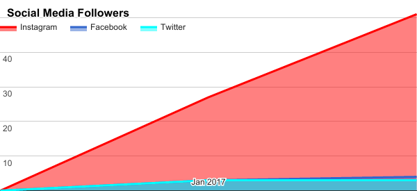 Recharge Workshop social media followers for February 2017