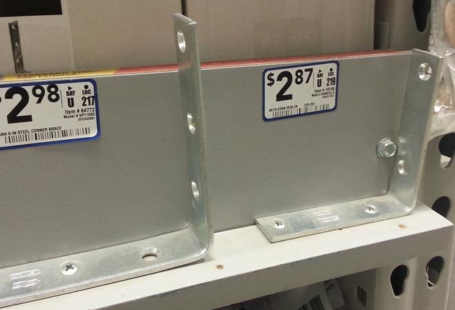 corner braces for sale at Lowe's