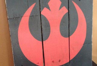 4PF - Rebel Alliance pallet sign