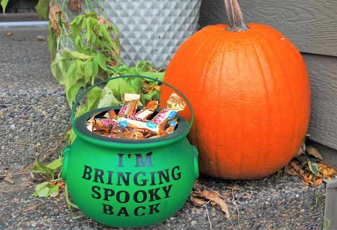 custom message witches cauldron