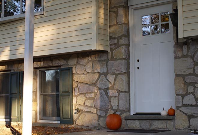 new door before electronic deadbolt installed