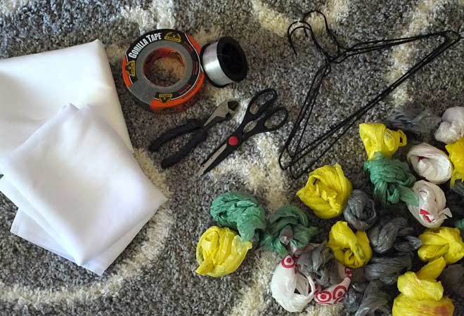 tools and supplies for fabric ghosts