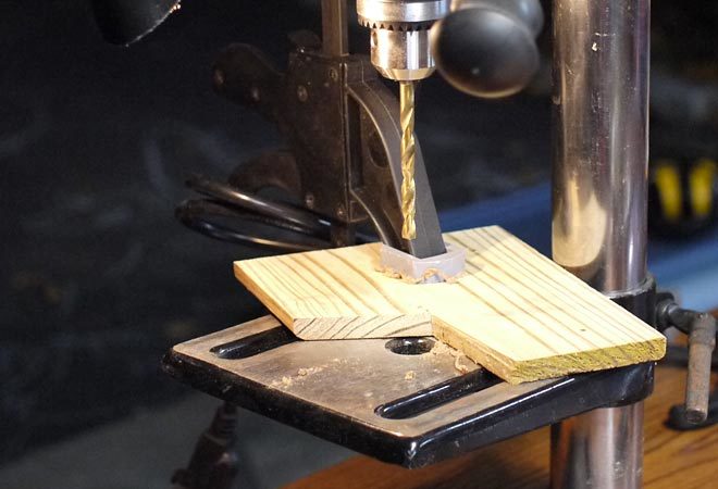 setting up a stop on my drill press